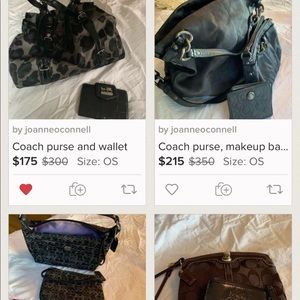 All Four Coach Purses and Wallets